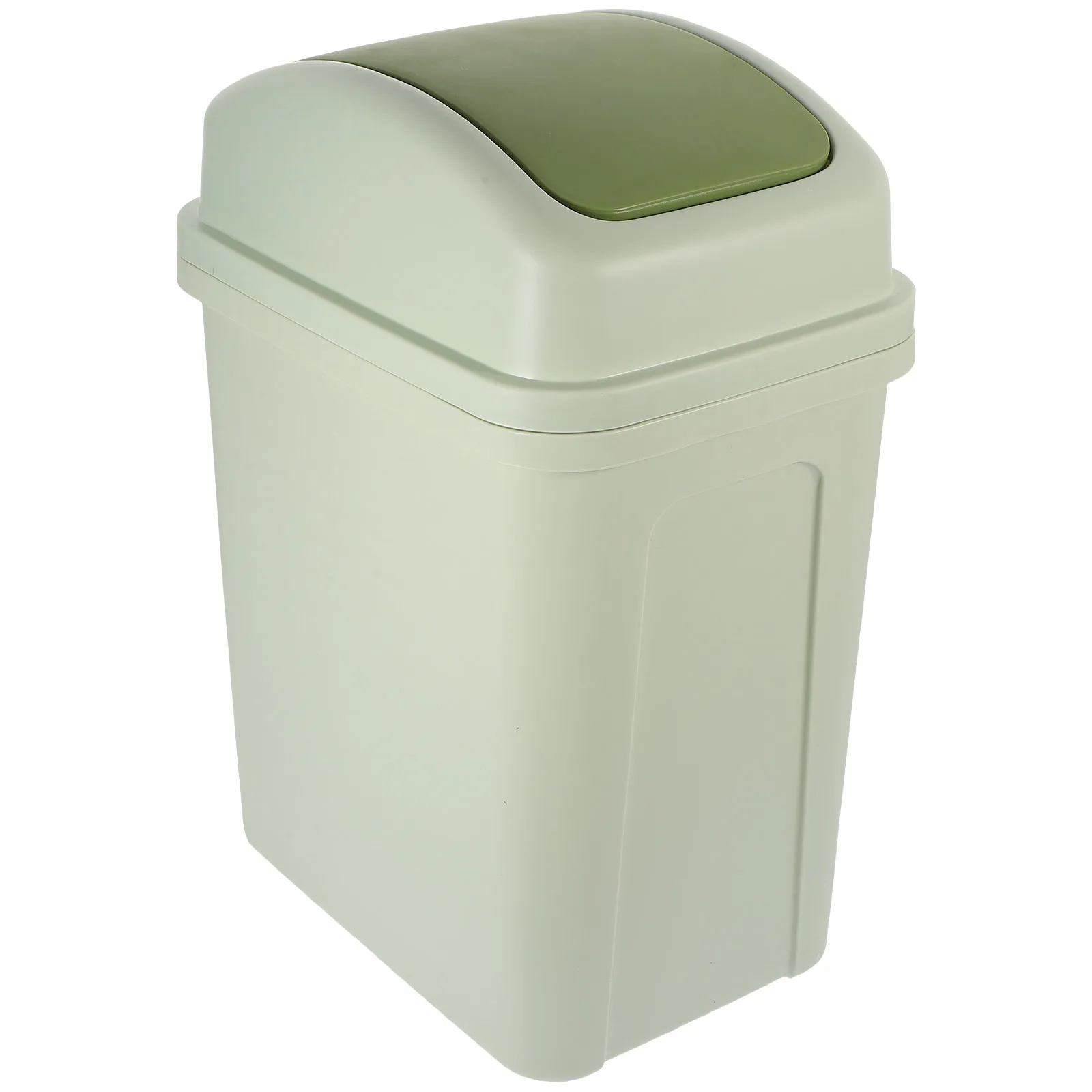 

Apartment Kitchen Trash Can Bin Lidded Garbage Indoor with PP Waste Basket Small