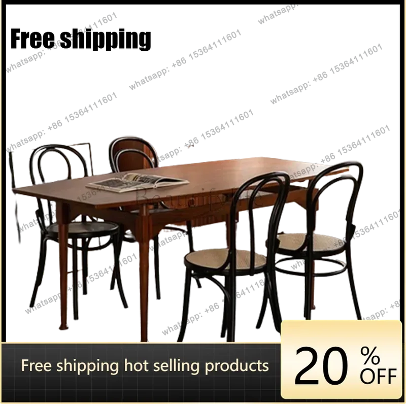 Factory Direct Modern Study Dining Table Kitchen Party Big Rectangular Center Dining Table