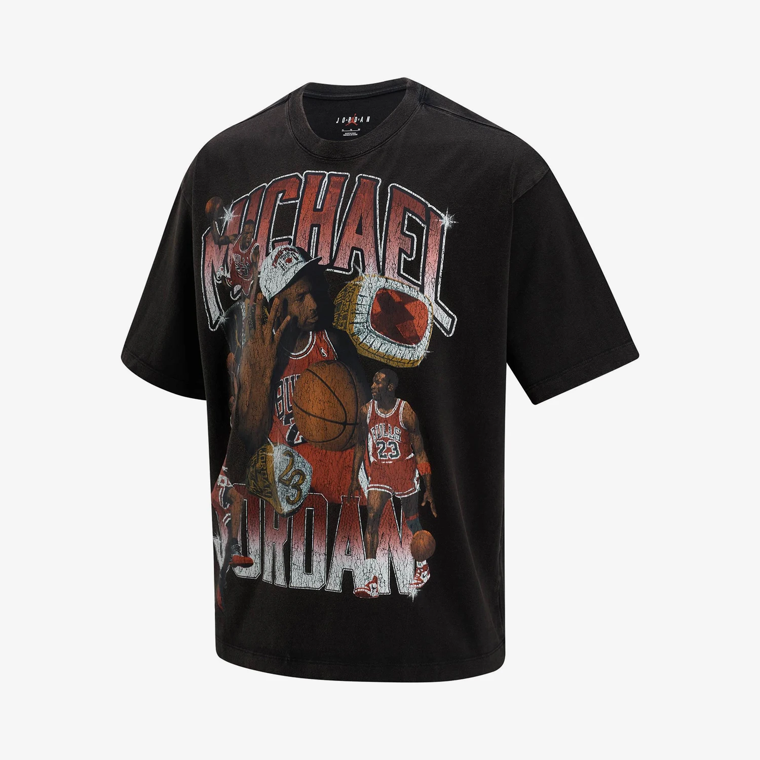 Nike Authentic JORDAN Men's Breathable Pattern Print Round Neck Sports T-Shirt HM7132-010