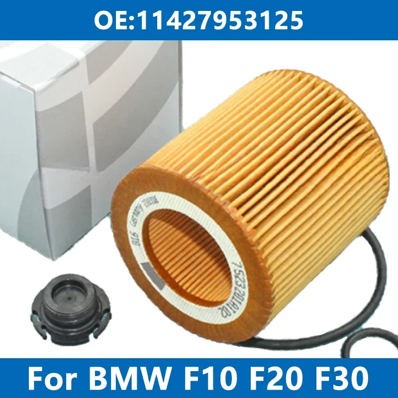 Kit de filtro de aceite para automóvil 11427953125 Para BMW F10 F11 F20 F21 F30 F31 F34 F36 E84 125i 220 320i 328i 420 520i 523 528i GT X1 Z4 motor
