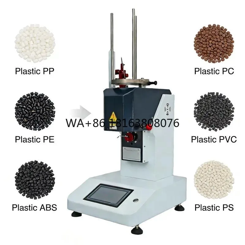 GC-MI-DP CE for Melt Flow Index Tester Semi-Auto MFR/MVR Flow Meter RT~400 0.2% Accuracy for Plastic Granules