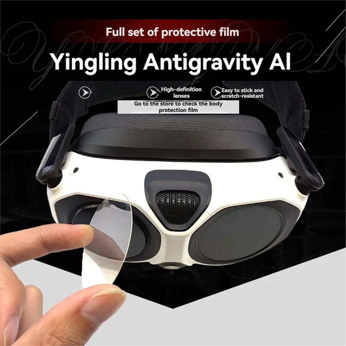 A64I Lens Protector Film for Antigravity A1 Flight Goggles+Airframe Radar Nano Anti-Scratch HD Lens Protective Film