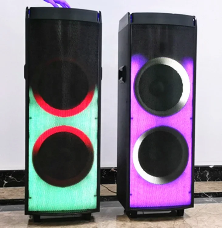 1000W big power Professional indoor surround subwoofer speakers with Flashing DJ Lights party box