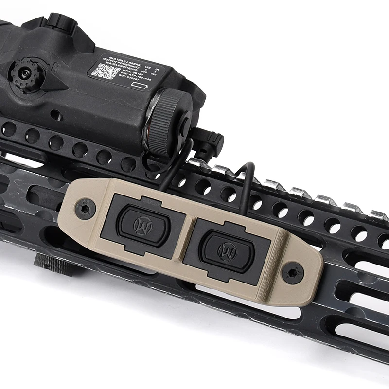 WADSN Tactical Flashlight Switch Holder for Mlok Rail Mod Button M600 PEQ Mod Lite - Durable Accessory for Enhanced Control