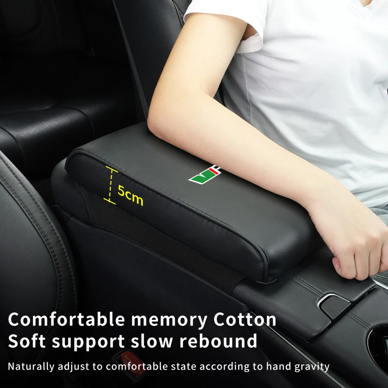 Car Armrest Box Cushion Console Protector Cover Accessories For Skoda VRS Octavia Kamiq Kodiaq Karoq RS Superb Fabia Rapid Favor view 3