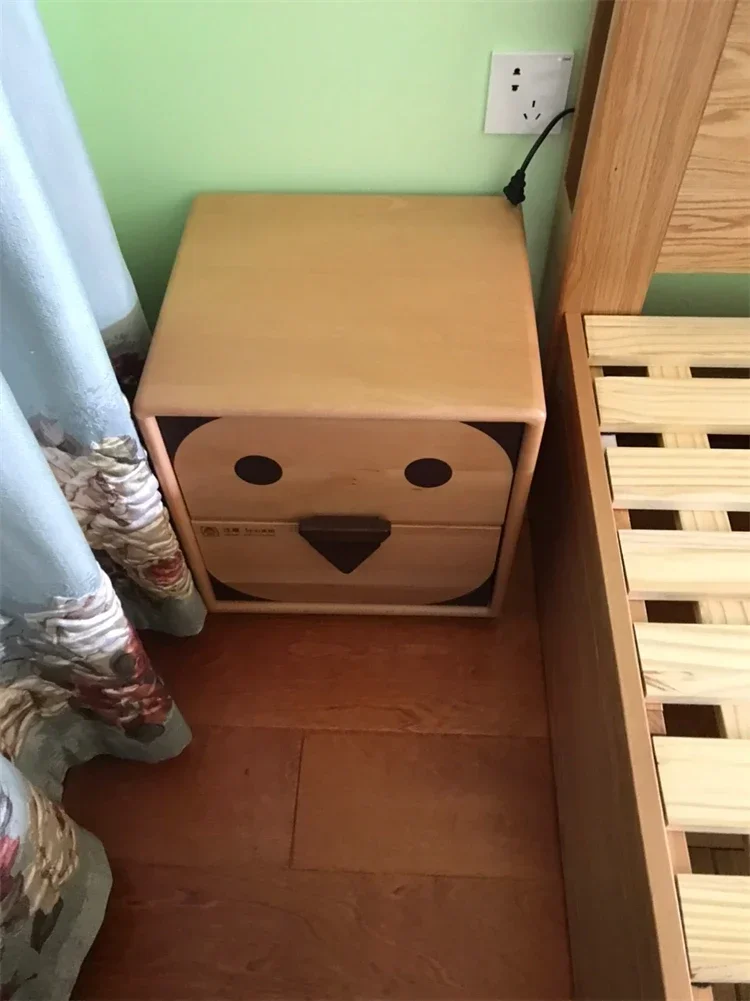 Comodini per camera da letto per bambini in legno massello Armadietti moderni per dormitori per appartamenti Tavolini per mobili per la casa nordici