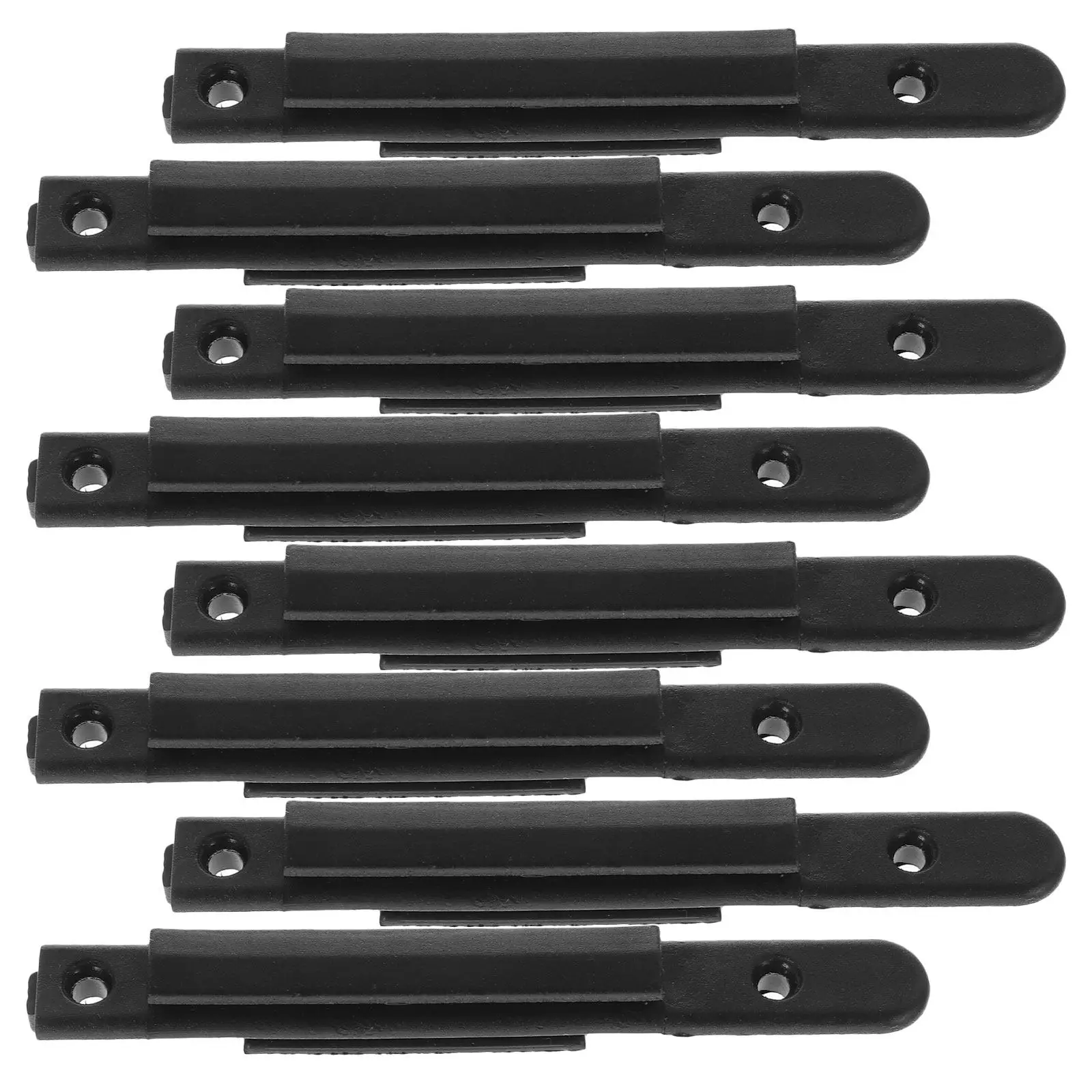 8Pcs Universal Wall Receiver Stanchion Belt Clip Retractable Belt Barrier Receiver Plastic Wall Mounted Crowd Control