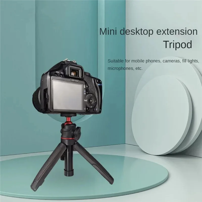 SQPP-Mini trípode de escritorio soporte de fotografía portátil con cabeza de bola Flexible montaje de tornillo de 1/4 pulgadas para Gopro Pocket 3