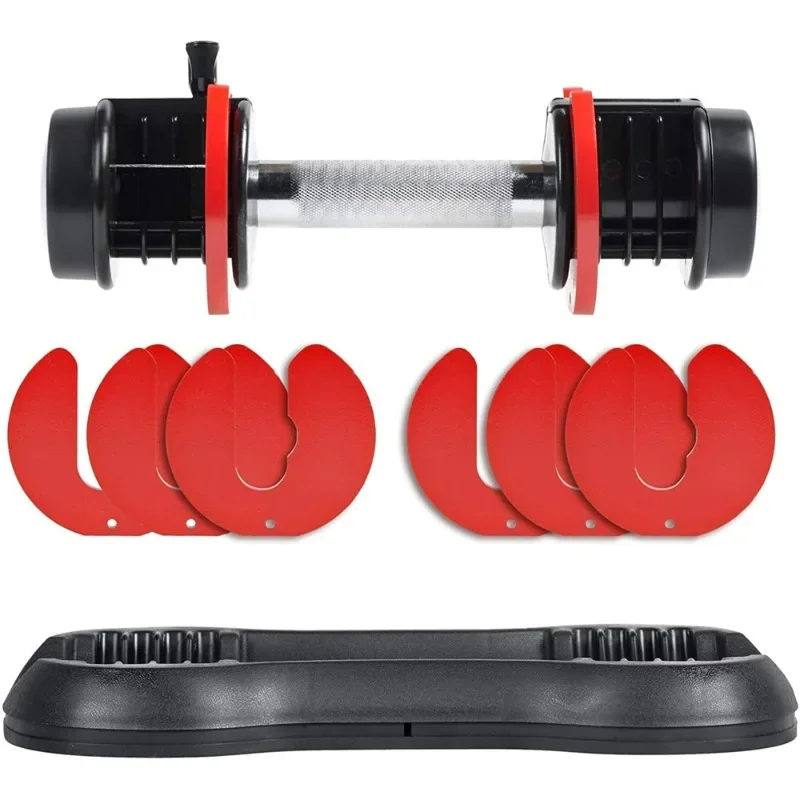 Durable Adjustable Free Weight Dumbbell with Quick-Lock System for Squat, Curl & Press Exercises Home Gym Training Hot Pick