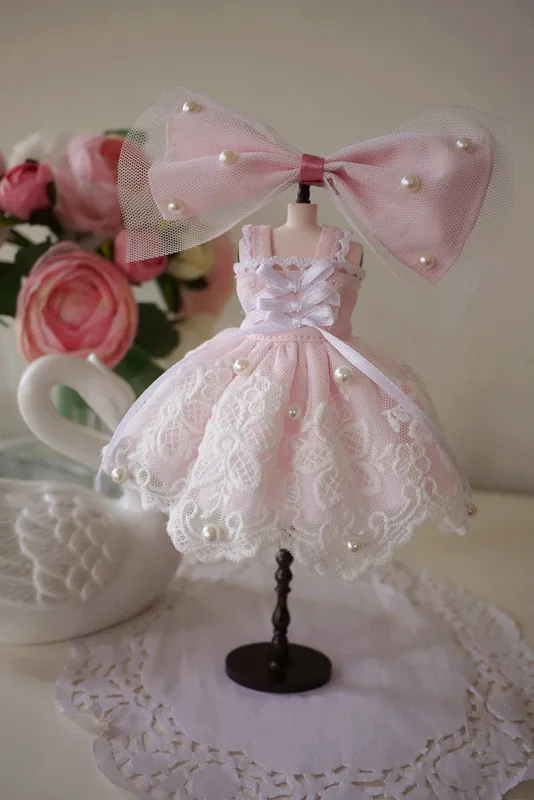 Blythe dress 1/6   Ballet 3-piece set  dress 30cm bjd toy cloth (Fit for Pullip,Ob24, Licca)