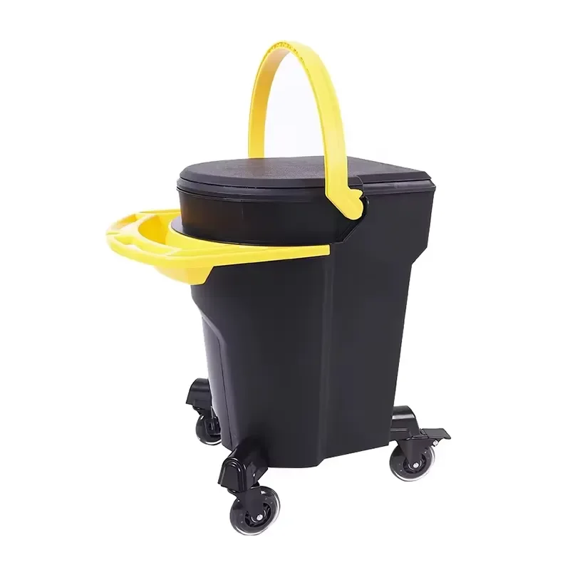 Multifunctional Professional OEM Shinetoola ST-AD-1 Car Wash & Detail Cleaning Bucket with Chassis Wheels Lids 3.45kg Made