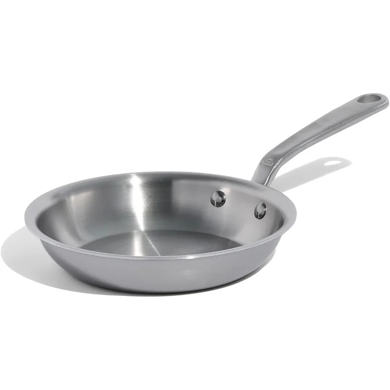 

Made In Cookware - 8-Inch Stainless Steel Frying Pan - 5 Ply Stainless Clad - Professional Cookware - Crafted in Italy
