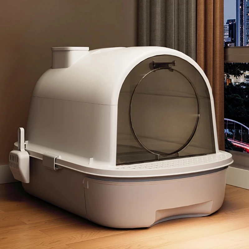 

Cats Litter Tray Toilet Extra Large Petkit Sandbox Accessories Self Cleaning Cats Arenero Gatos Autolimpiables Pet Products