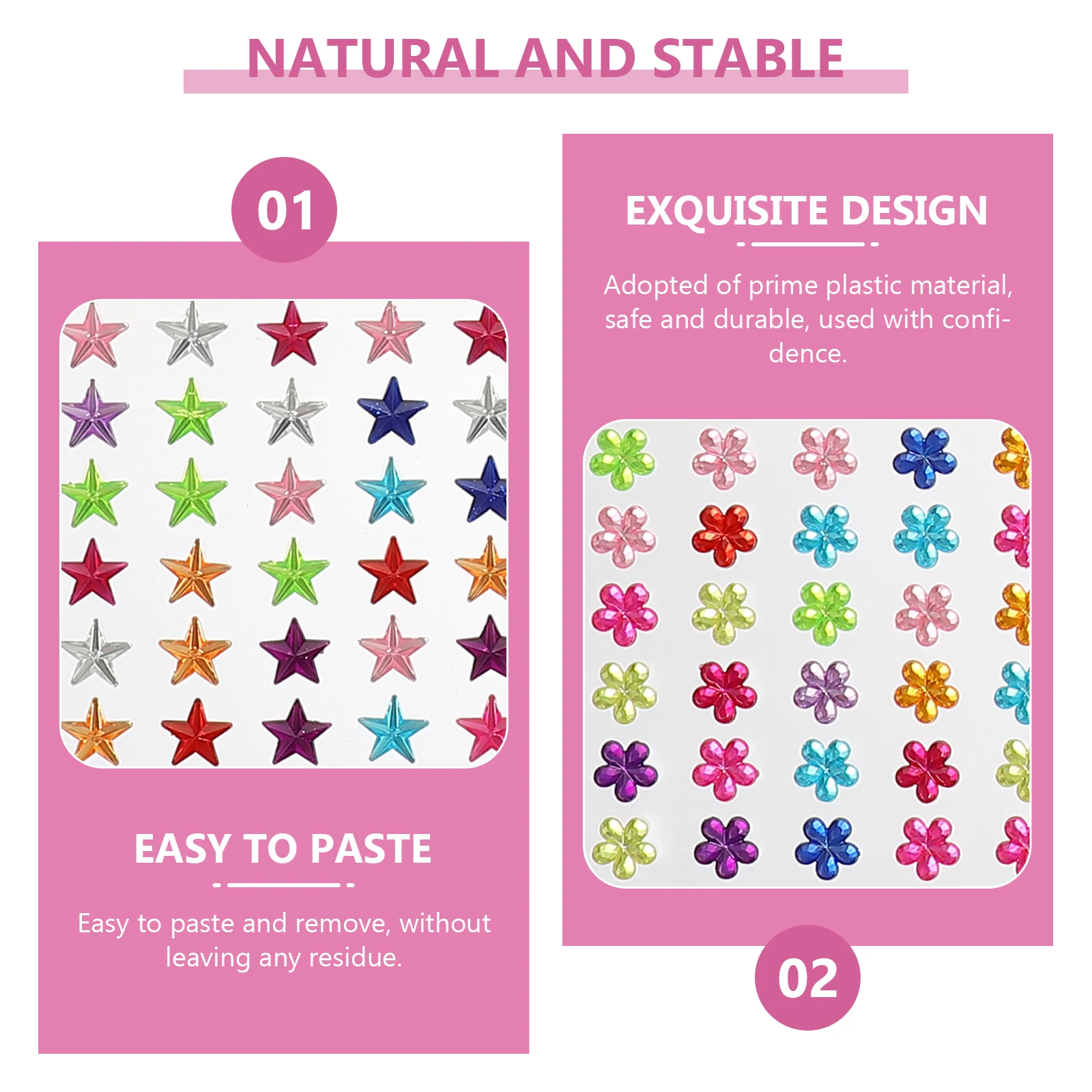 

Diamond Sticker Set 8 Sheets Rhinestone Gems Decals DIY Supplies Plastic Photo Album Child Craft Projects Phone Case Accessories