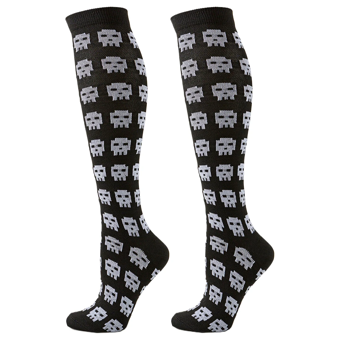 1/6Pairs الرجال النساء ركوب الدراجات الجري اليوغا الرياضة جوارب ضغط كرة القدم الرياضية كرة السلة الرجبي المشي لمسافات طويلة التنس سكيت