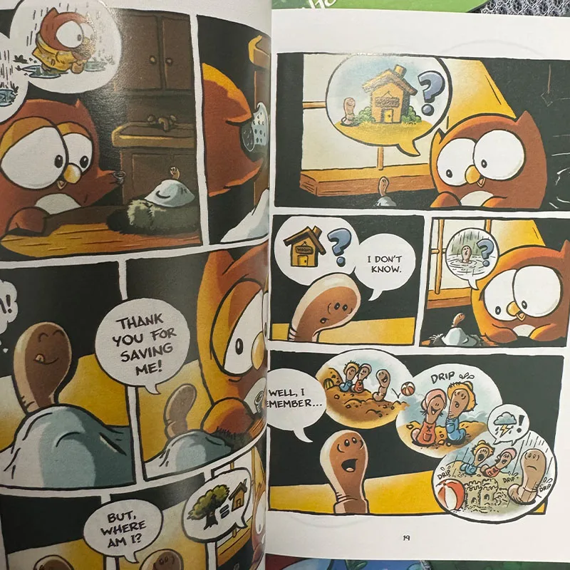 4 كتب/مجموعة 1-4 كبير العينين البومة البومة الفصل جسر كتاب صور الإنجليزية قراءة القصص المصورة