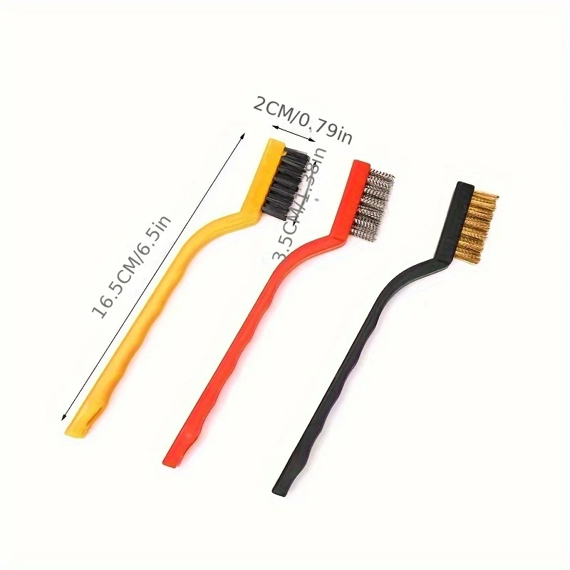 7 Inches stainless steel Brush Brass cleaning Brush Polishing Rust Remover Metal wire Burringceaningloo samivs.plece se