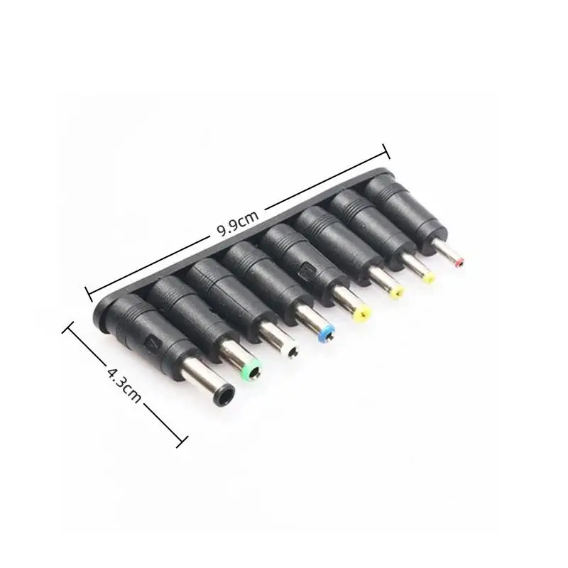 Universal USB To DC 5.5*2.1mm Power Cable 5V Charging Cord With 8 Interchangeable Connectors For CCTV Camera TV Box Router Speak