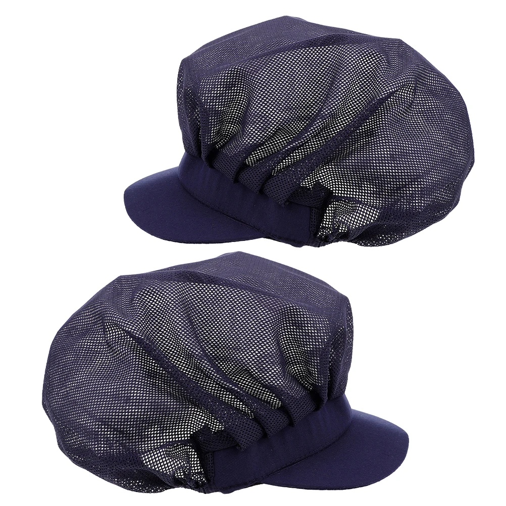 

2pcs Breathable Chef Hat Lightweight Cooking Cap For Kitchen Bakery Catering Food Service Unisex Adult Workwear Professional