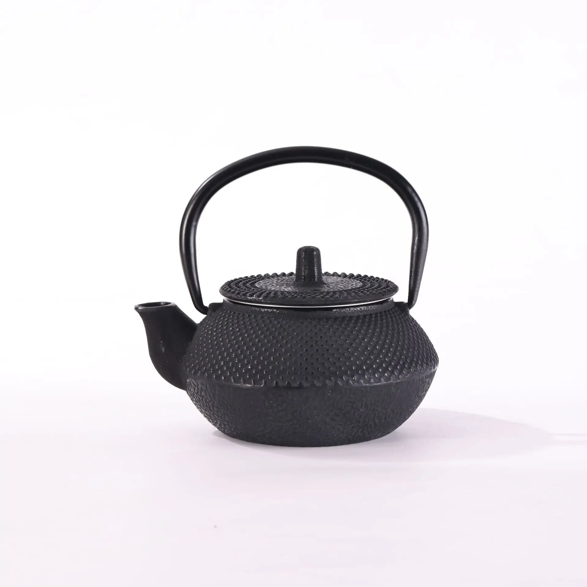 Cast Iron Teapot  With Handle Cherry Blossom Perfume Enamel Interior Chinese Style Tea Pot