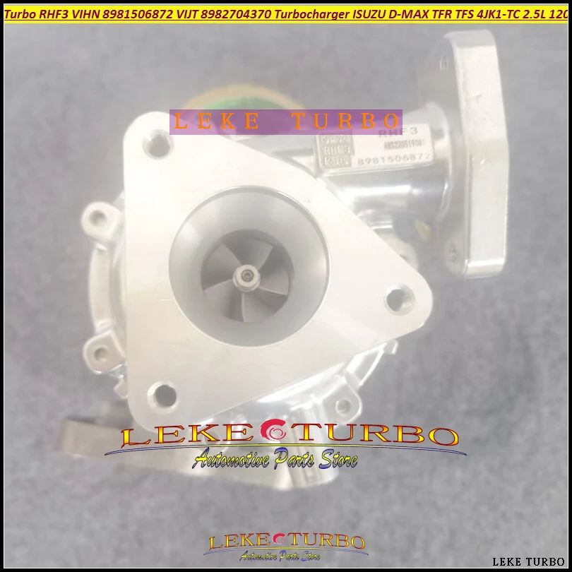 

Турбокомпрессор RHF3 VIHN 8981506872 VIJT 8982704370 для ISUZU D-MAX TFR TFS 4JK1-TC 4JK1 TC 4JK1TC 2.5L 120KW
