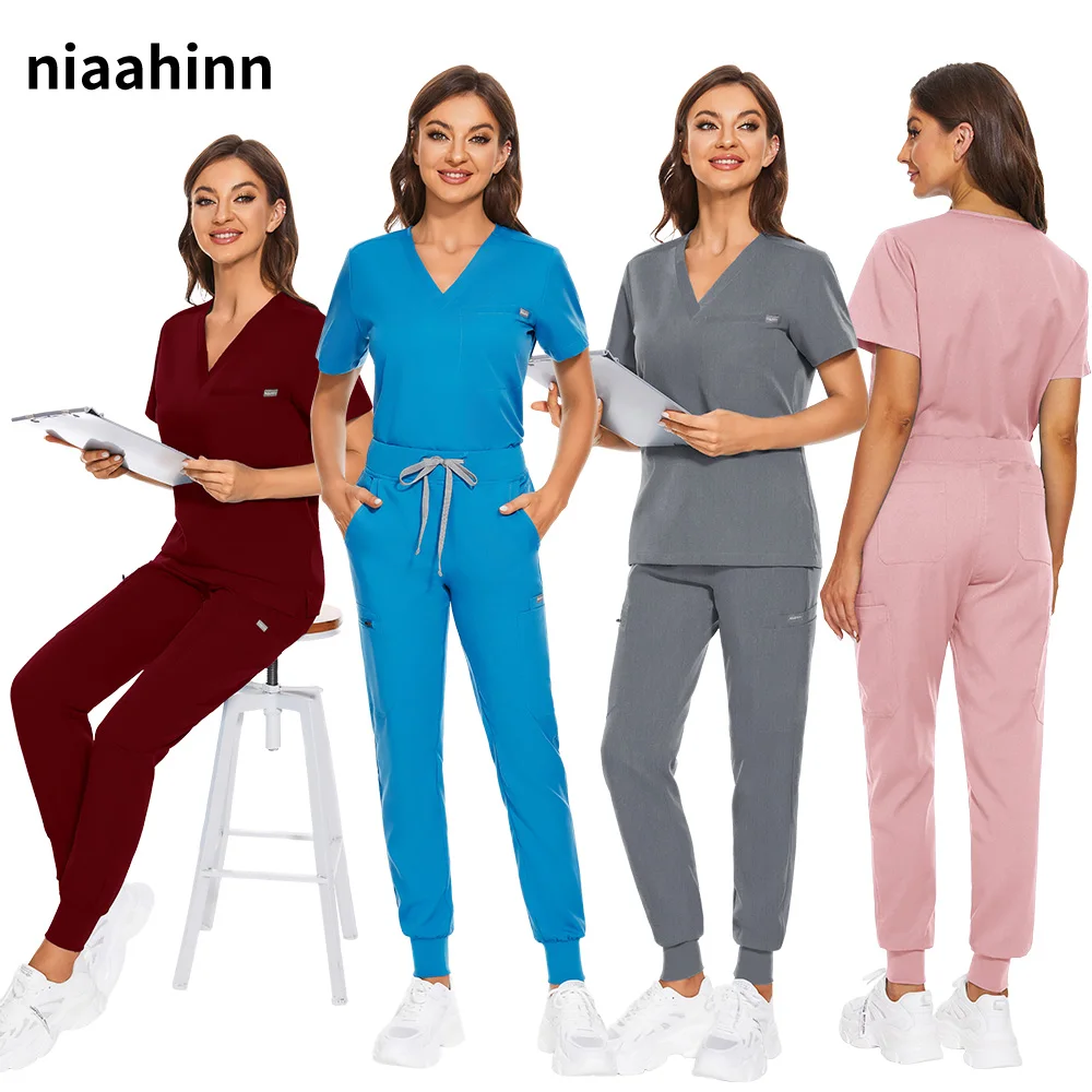 Operatiekamer Medisch Uniform Dierenverzorging Scrub Tops Broek Set Spa Werkkleding Tandheelkundige Kliniek Verpleegkundige Werkend Uniform