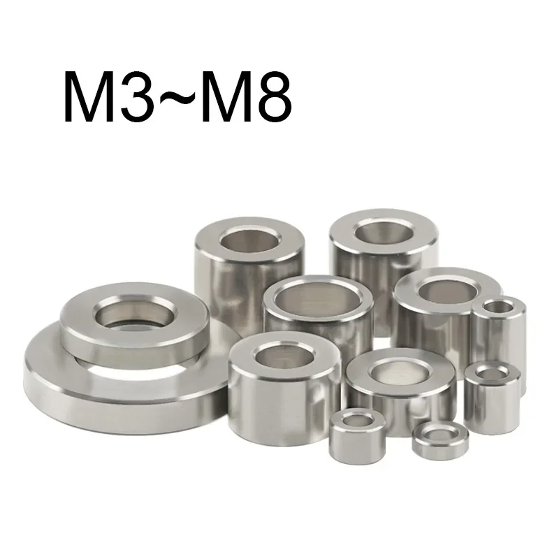 

1Set Stainless Steel Unthreaded Flat Washer Bushing Gasket M3 M4 M5 M6 M8 Round Hollow No Thread Standoff Spacer Sleeve Set