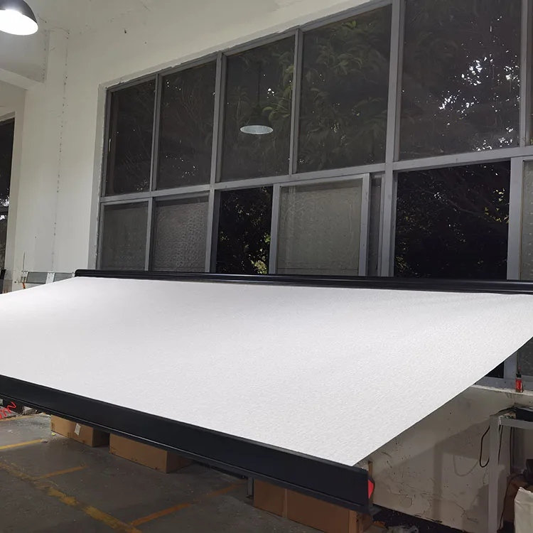 

Top Mounted PVC And Aluminum Alloy Awning 3.5*2m Auto With Remote Control Camping Awning For Camper