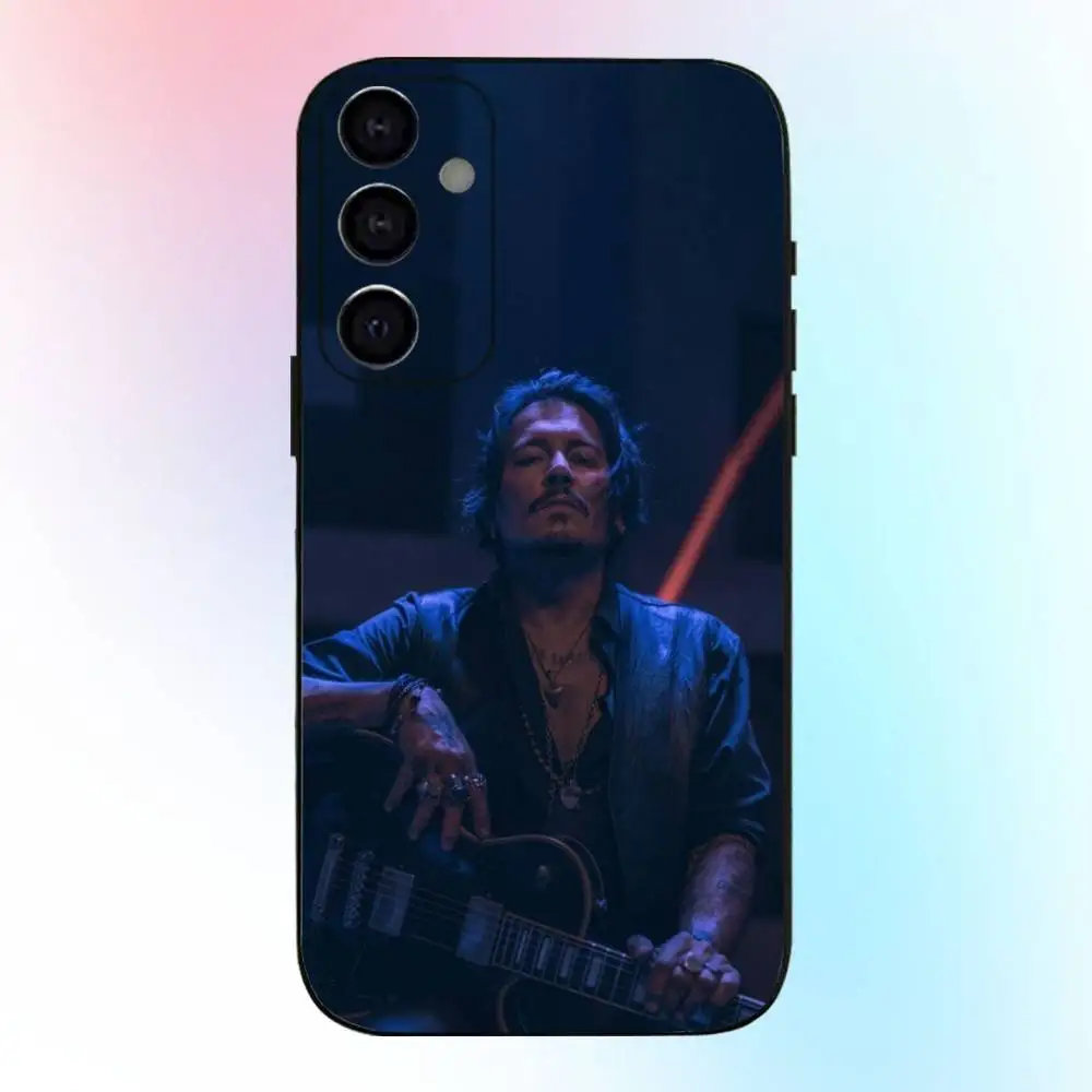 배우 핫 조니 D-데프 전화 케이스 삼성 갤럭시 A73,A72,A71,A70,A53,A52,A51,기타 소프트 블랙 커버