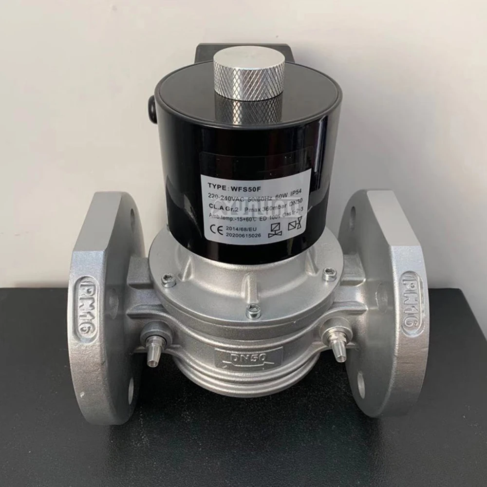 DN50 Supply gas solenoid valve electromagnetic valve Kiln burner natural gas normally closed quick opening safety valve