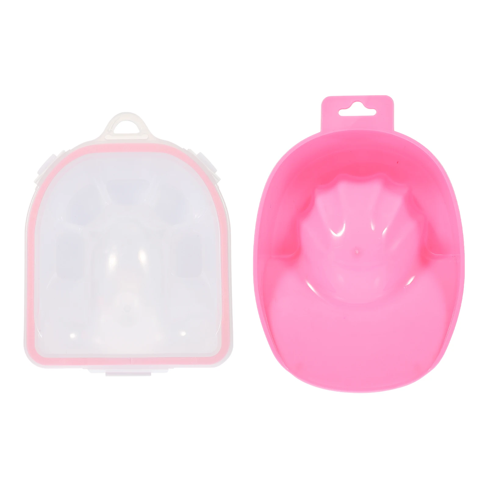 

2pcs Nail Soak Bowl Premium Material Cuticle Softener Hand Care Spa Tool For Manicure Nail Art Removal Diy Kit