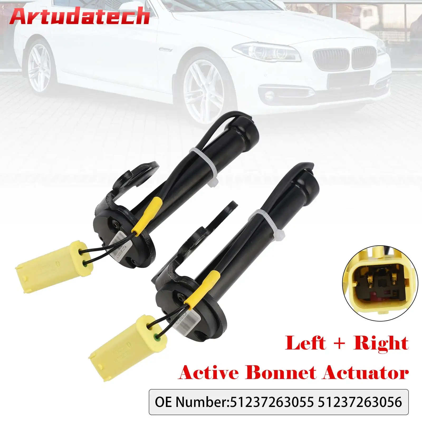 

Artudatech 2x Active Bonnet Actuator 51237263055 51237263056 For BMW 5 6 7 Series F10 / F11