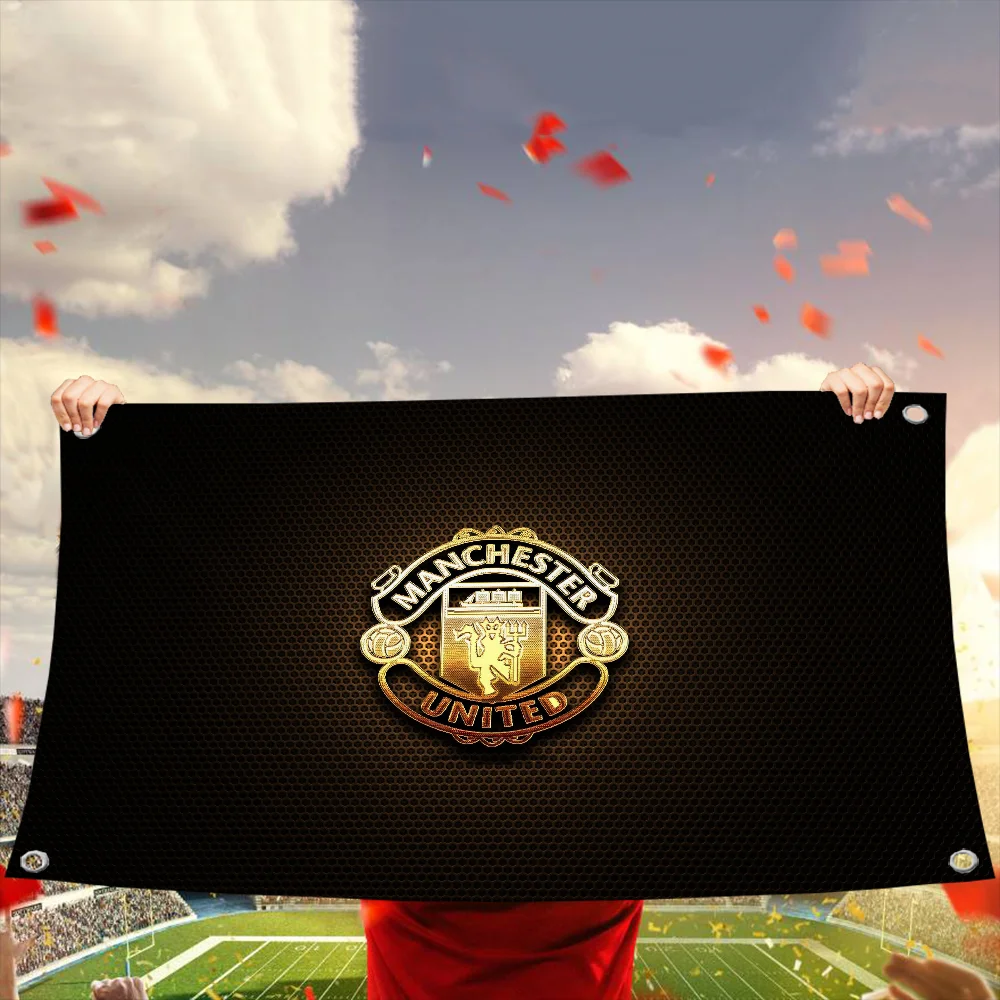Flaga dumy klubu Flaga do powieszenia flagi do pokoi Baner Fc M-manchester U-united Dekoracja ścienna Dekoracje zewnętrzne Dekoracje Lgbt