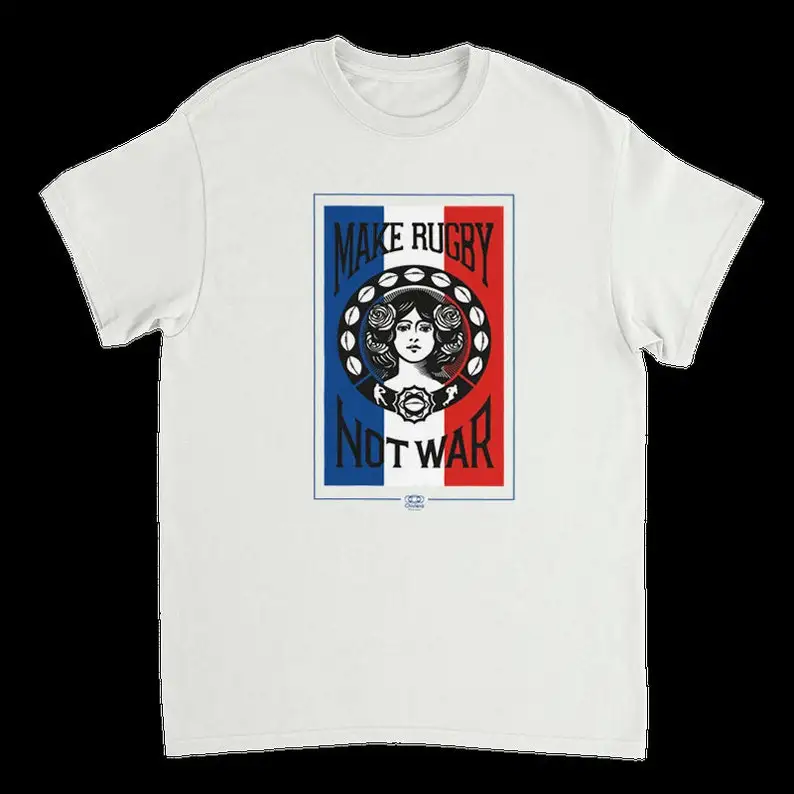 

Make rugby t-shirt Not war I Rugby t-shirt