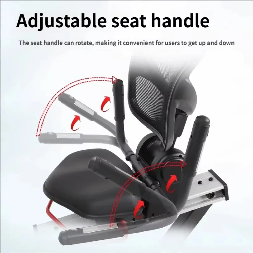 Commercial Indoor Exercise Bike Belt Drive Magnetic Resistance LCD Display Steel Material Adjustable Seat 240kg