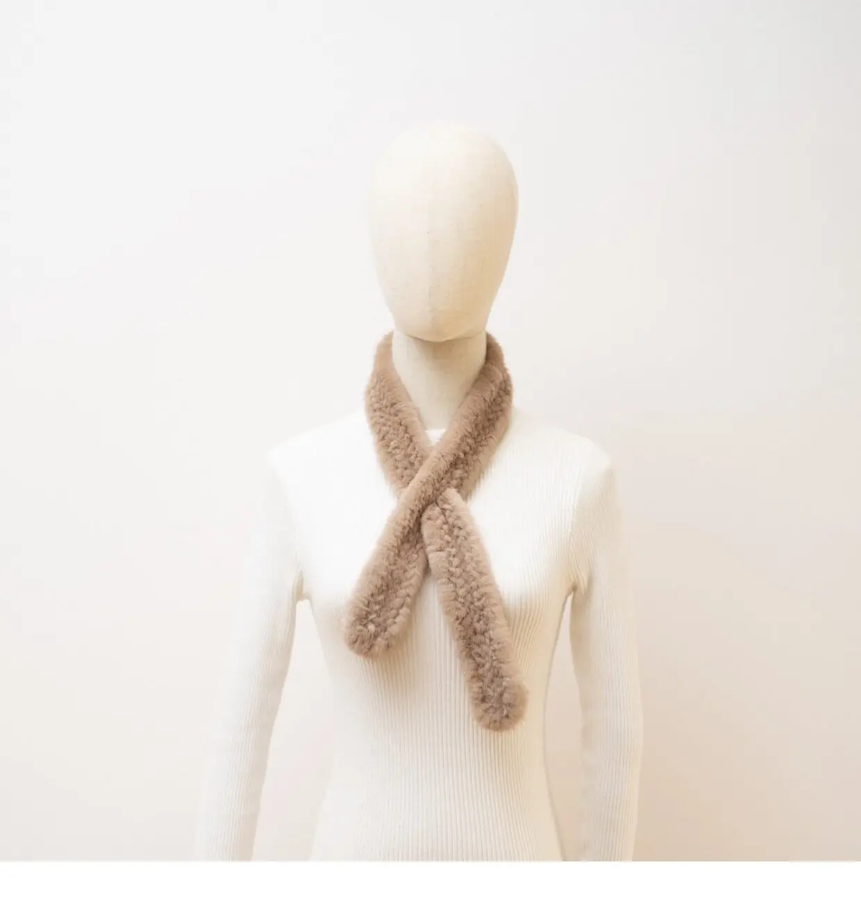 Importierter Echter Nerzpelz-Schal für Damen Winter Dekorativer Alltags-Eleganz-Flauschiger Kragen Modisches Accessoire – Detail 18