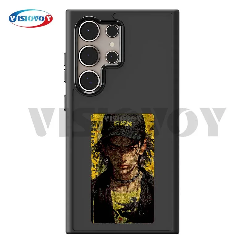 

NFC Function New-tech 4 Colors E-ink Battery Free Phone Case For Samsung Galaxy S24 S23 Ultra DIY Screen Smart Phone Case Funda