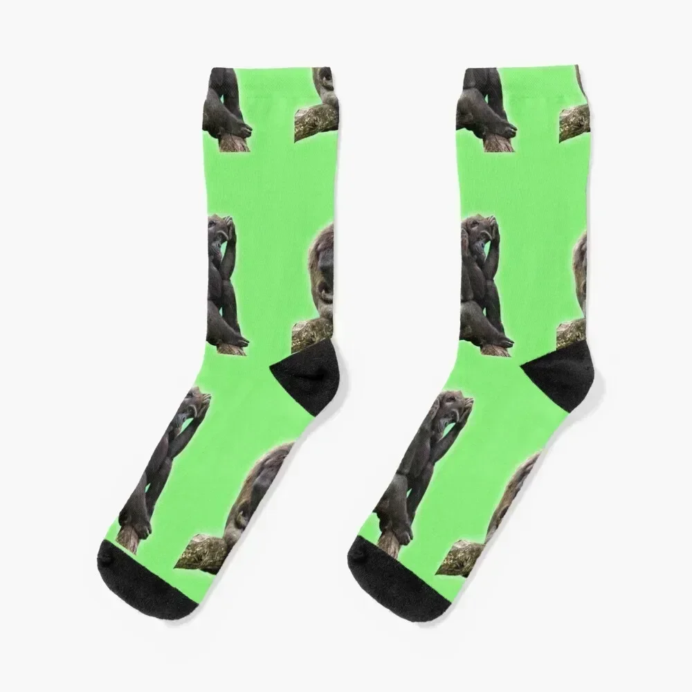 

Chimpanzee Socks christmas gift hockey Novelties floral Socks Male Women's