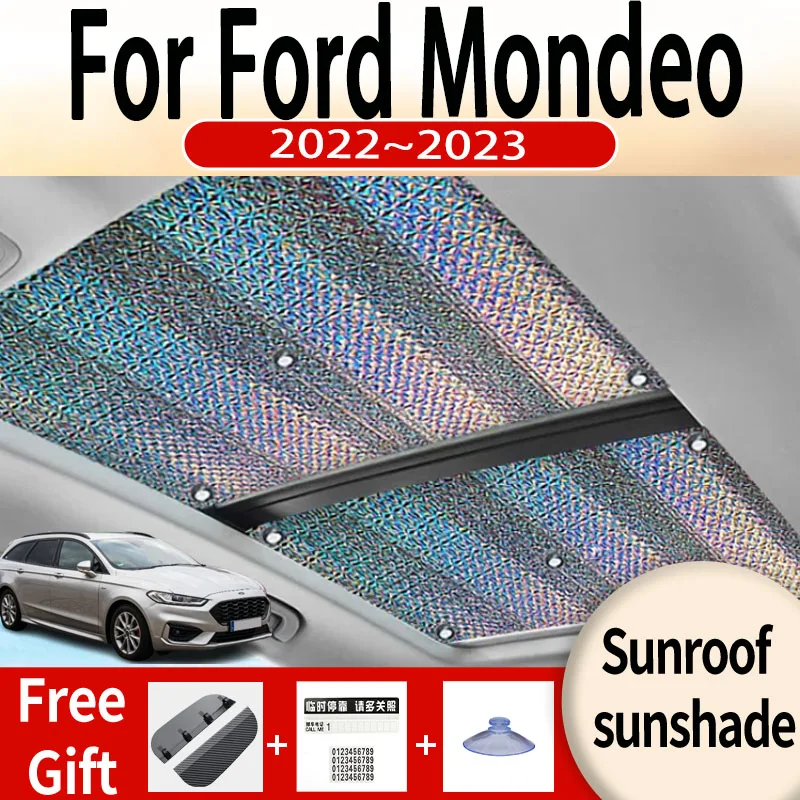 

For Ford Mondeo 2022 2023 MK5 Car physical cooling Sunroof Sunshade Panoramic Windshield Sunshade Anti-ultraviolet Accessories