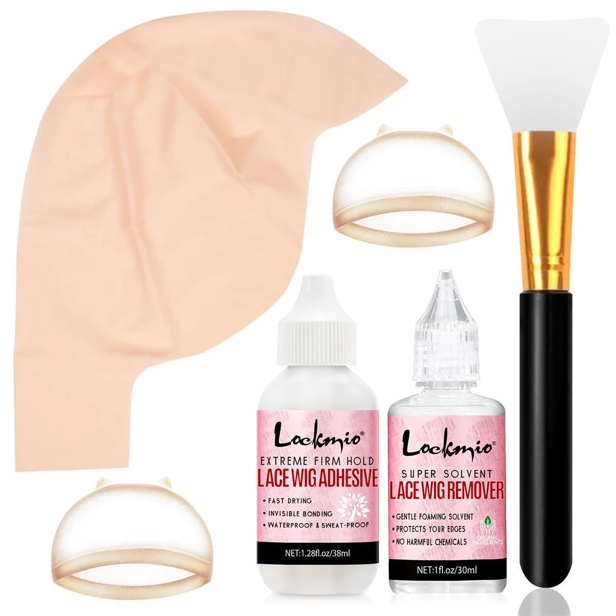 

Хэллоуин Косплей Высокоэластичный лысая латексная крышка для головы Прочные водонепроницаемые кружевные парики Клей Клей для удаления кружевных париков и аппликатор