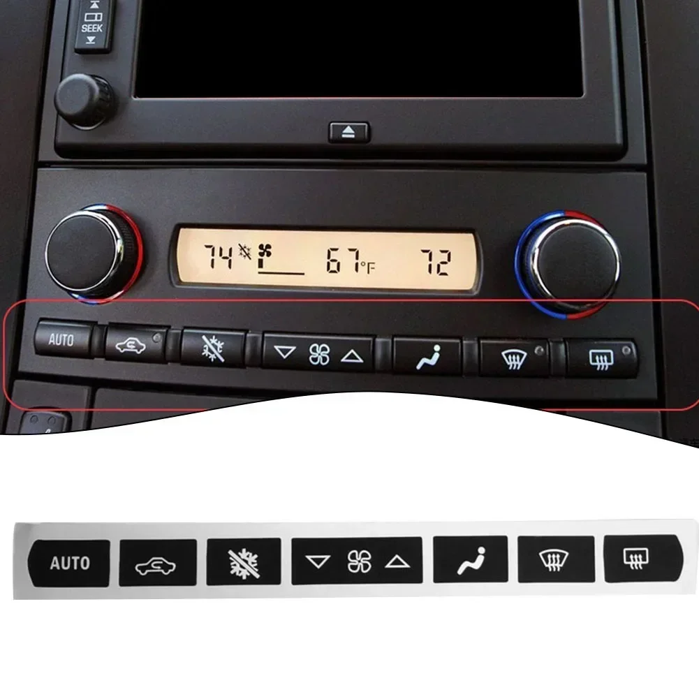 Sticker Button Sticker Car Sticker For Corvette C6 2005-2013 A/C Climate Control Button Car Accessories Brand New