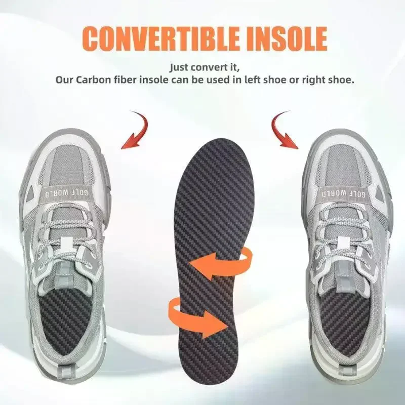 Carbon Fiber Insole Breathable Shoes Pads Female Sport Shoe-pad Orthotic Shoe Sneaker Insoles For Men Running Sports Foot Insert
