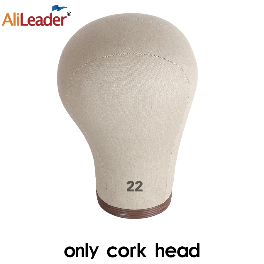 Cork Wig Canvas Block Head 21-24
