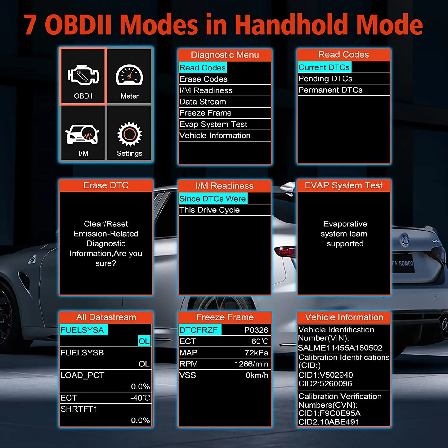 ANCEL BD310 OBD2 Scanner Scan Professional 3 in1 Computer di bordo per misuratore digitale per auto OBD 2 strumenti diagnostici per auto