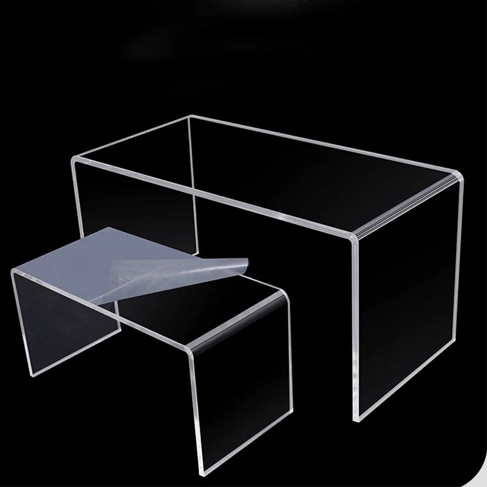 1Pcs U-Shaped High Transparency Plastic Storage Rack Cabinet Transparent Baffle Layered Partition 50x50x150mm-150x200x250mm