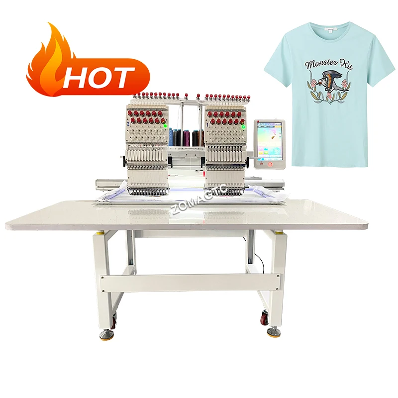 

Big Sale!!! Double Head China Factory ZOMAGTC Embroidery Machine Price High Quality Embroidery Machine Made In China