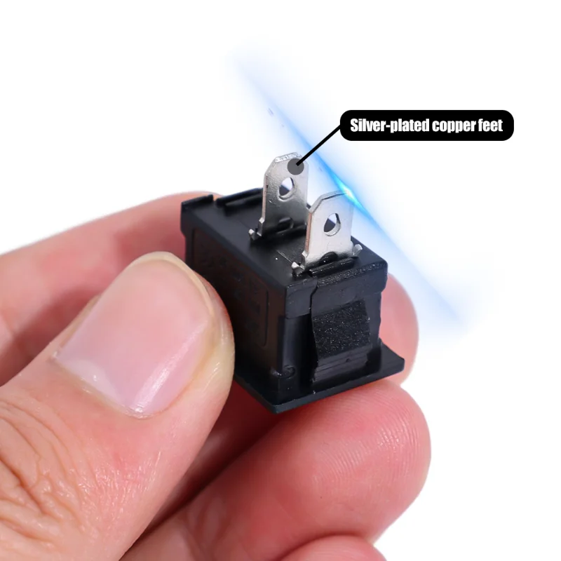 5/10Pcs Push Button Switch Black Red White Snap In Switches Button Universal 10*15mm on-off Switch Rocker Tools Accessories