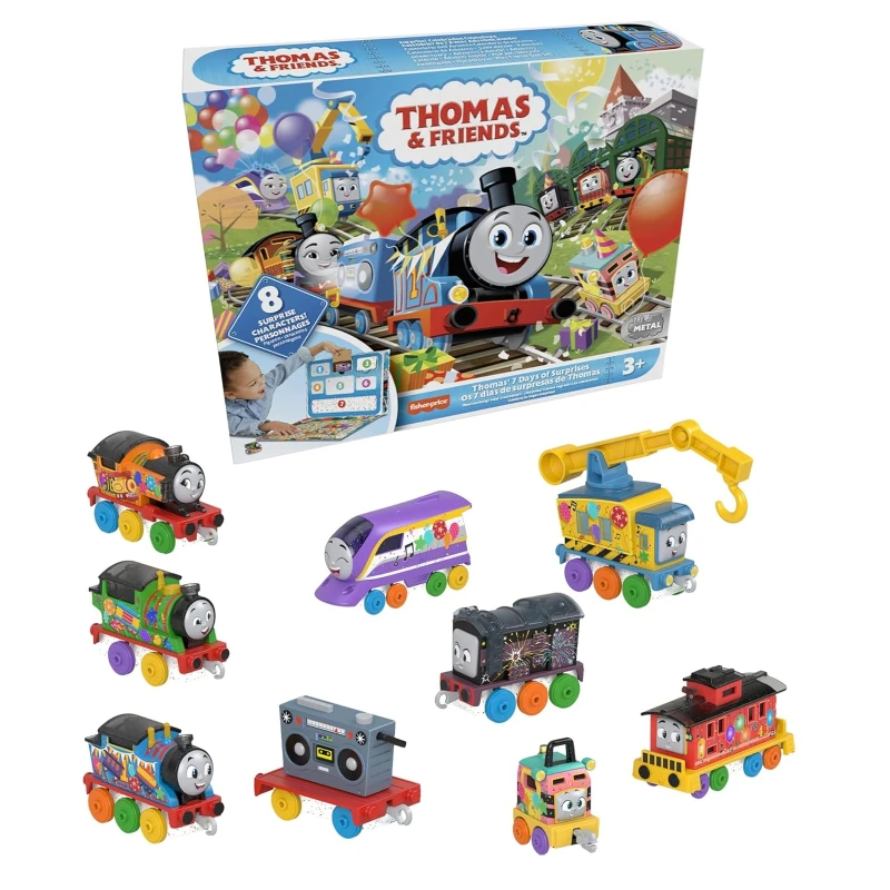 original-thomas-friends-trains-diecast-thomas’-7-days-of-surprises-crane-vehicles-cargo-toys-for-boys-playset-metal-collection