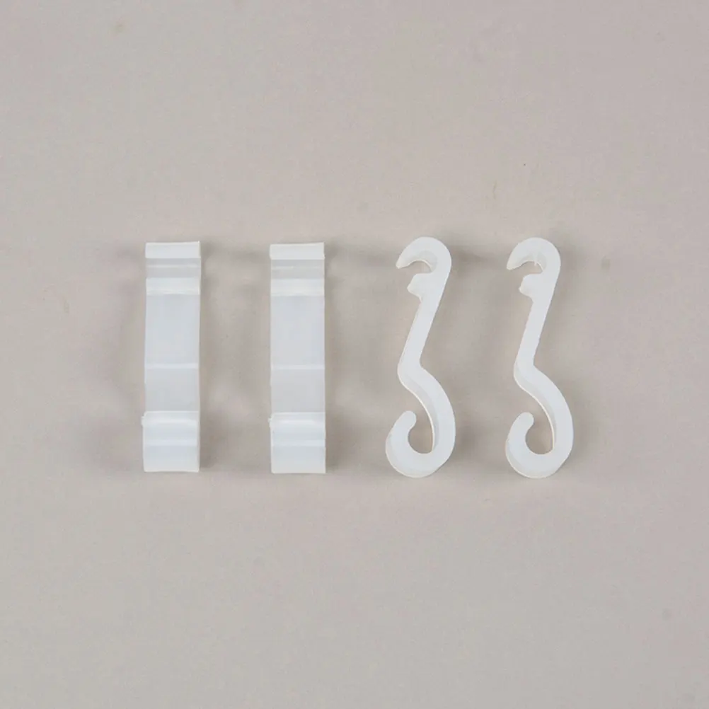 

4 Pcs Kitchen Basket Accessories Bottle Drying Hooks for Christmas Light Clips Dish Rack Cup