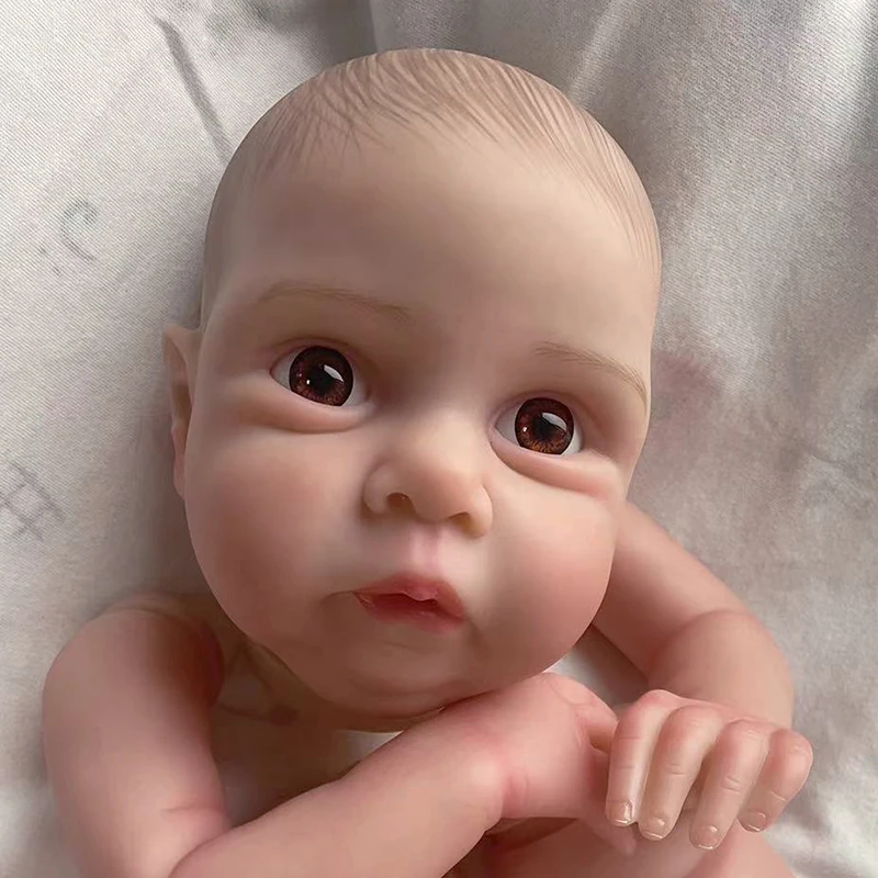 19 นิ้ว Miley ทาสีชุด Reborn ตุ๊กตาชิ้นส่วนเด็กน่ารัก 3D ภาพวาดที่มองเห็นได้หลอดเลือดดํารวมผ้า Body